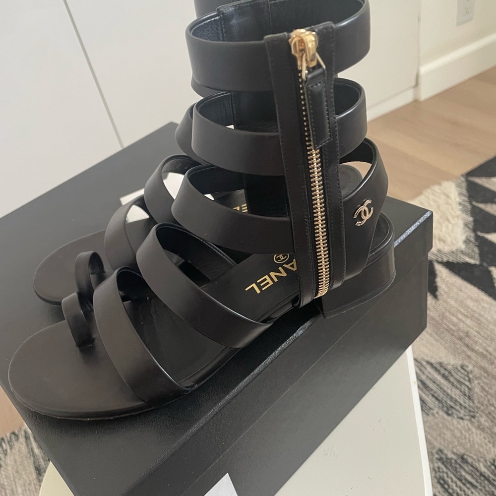 Chanel gladiator sandals size 8